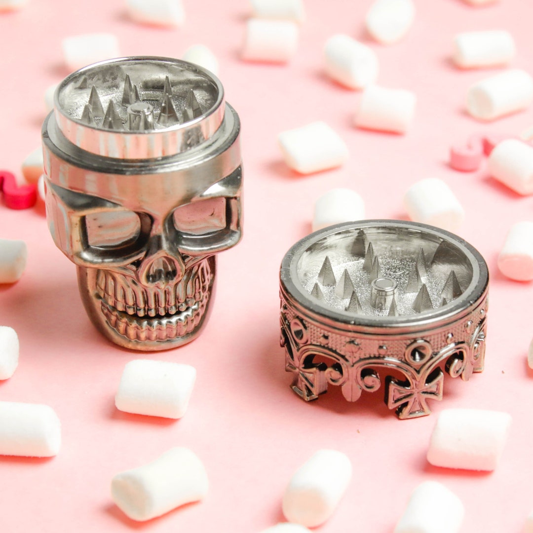 Ghostface Grinder Skull Herb Grinder Grenade Grinder Cool Etsy