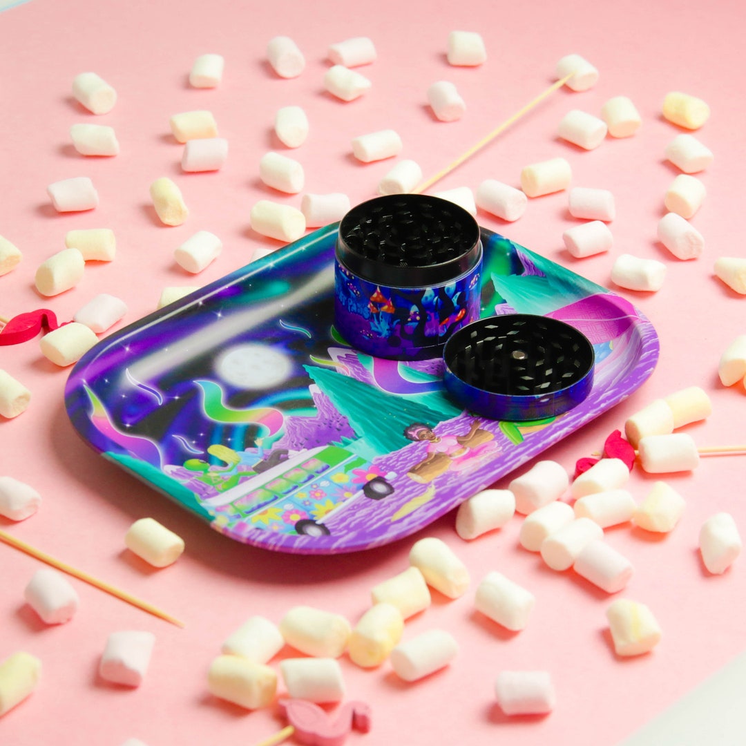 Cute Rolling Tray Weed Rolling Tray Girly Rolling Tray Pink Etsy