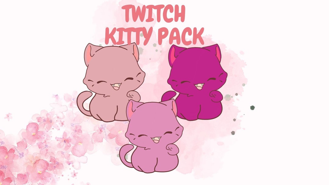 Twitch Kitty Emotes, Stream Emotes, Cute Cats Badges - Etsy Canada