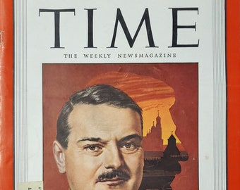 Vintage Time Magazine December 9, 1946 Russia's Zhdanov