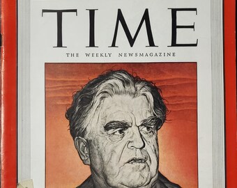 Vintage Time Magazine December 1, 1946 John L Lewis