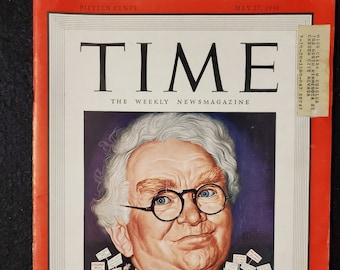 Vintage Time Magazine 27. Mai 1946 Memphis Boss Crump