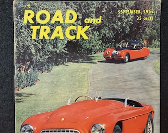 Vintage Road and Track Magazine September 1952