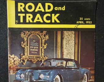 Vintage Road and Track Magazine April 1952