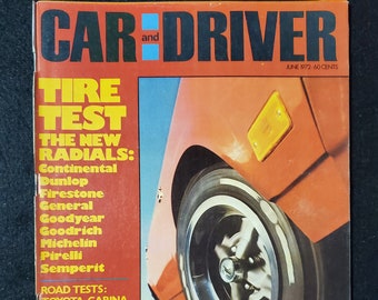 Vintage Car and Driver Magazine June 1972