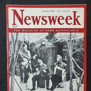 Vintage Newsweek Magazine February 26, 1940
