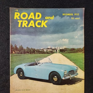 Vintage Road and Track Magazine December 1952