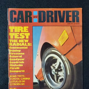 Vintage Car and Driver Magazine June 1972