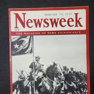 Vintage Newsweek Magazine February 19, 1940 Will Turkey Hold East for Allies