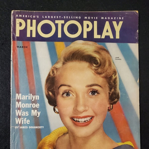 Vintage Photoplay Magazine March 1953 Jane Powell cover