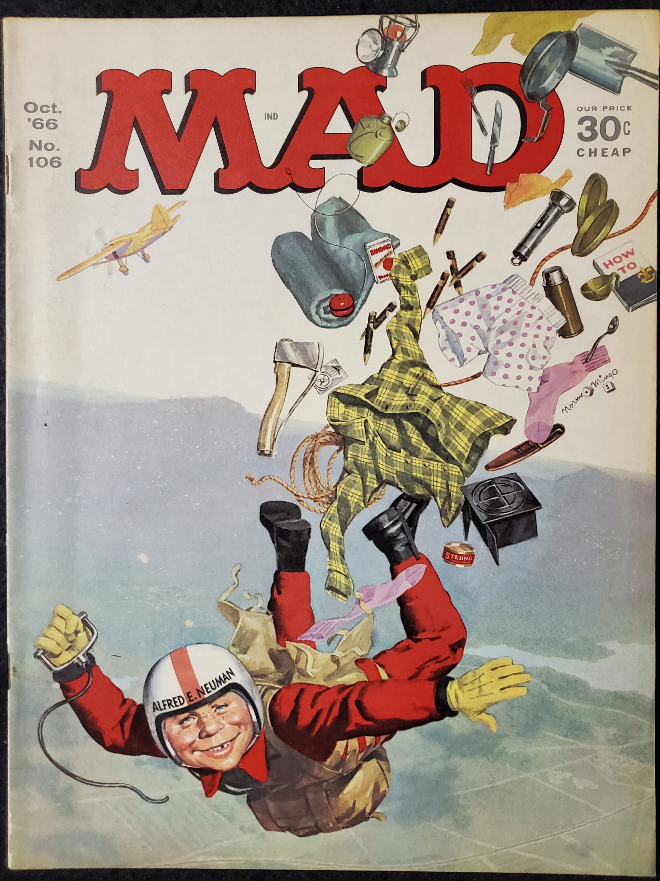 Vintage Mad Magazine #106 October 1966 Norman Mingo Cover