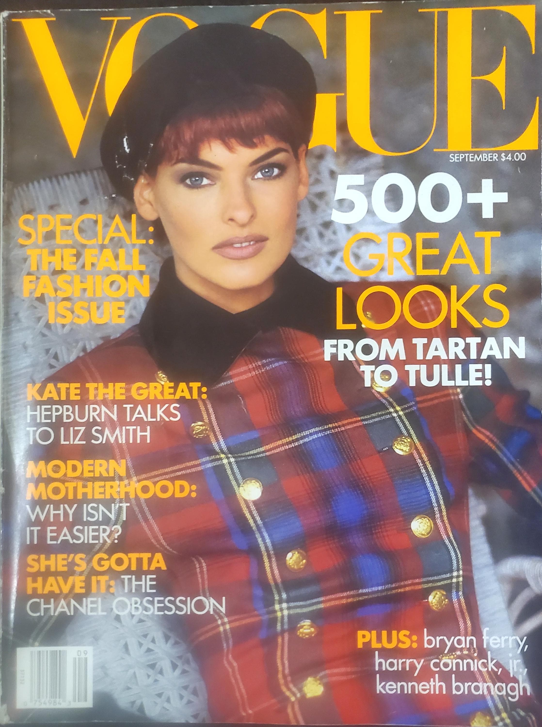 Vogue Us September 1990 - Etsy Norway
