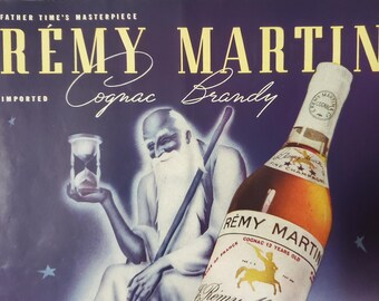 ビンテージ　REMY MARTIN 二本 Vintage 1936 Remy Martin Cognac Print Ad - Etsy