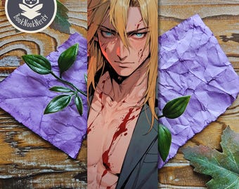 Dark Romance Bookmark | Sexy Horror Illustration (Customizable)