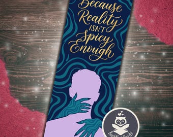 Spicy Romance Quote Bookmark | Smut Reader Gift | Dark Bookish Accessory