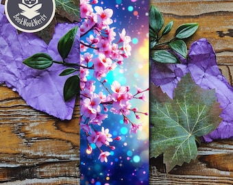 Kirschblüten Lesezeichen | Natur Lesezeichen für eine ruhige Lektüre | Anpassung möglich! | Schreibwaren | BuchNerdy
