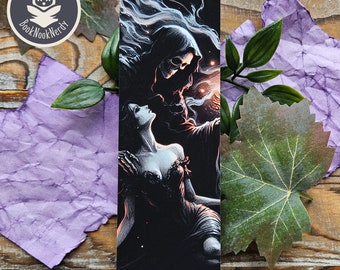 Dark Romance Bookmark | Gothic Art Bookmark | Perfect for Horror Lovers | Macabre Love Bookmark | Stationery | Book Lovers | BookNookNerdy