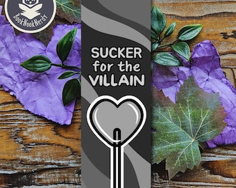 Sucker for the Villain Bookmark | Enemies to Lovers | Customizable Gift