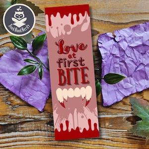 Vampire Bookmark: Dark Romance Reader cadeau, aanpasbaar, BookNookNerdy