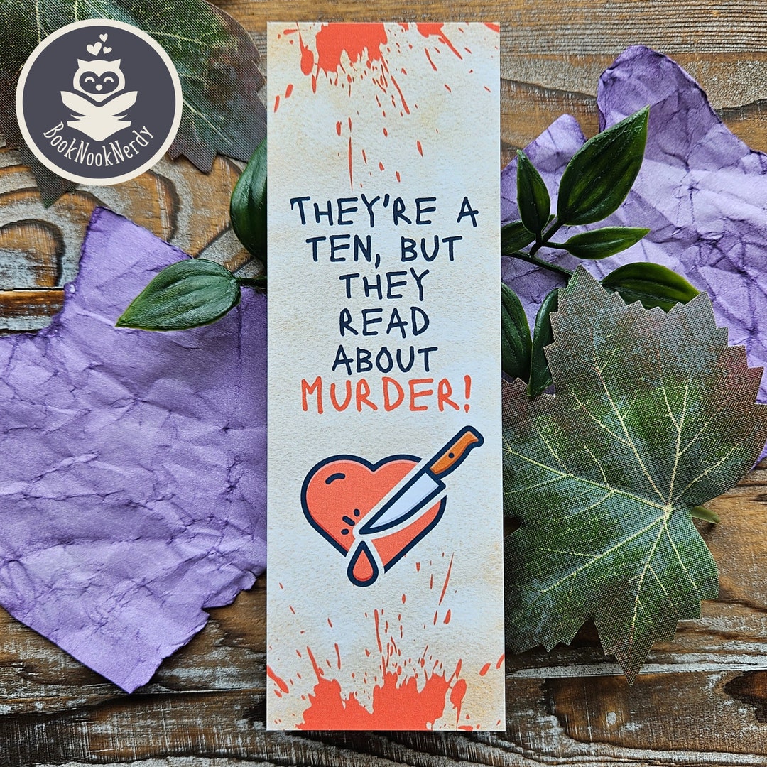 Murder Mystery Bookmark, Crime Thriller Reader Gift, Customizable - Etsy UK