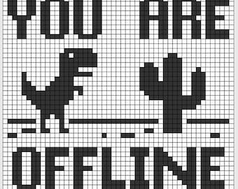 Crochet Tapestry PATTERN : 'Connecting...'