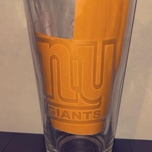 Geätzte Glastasse NFL