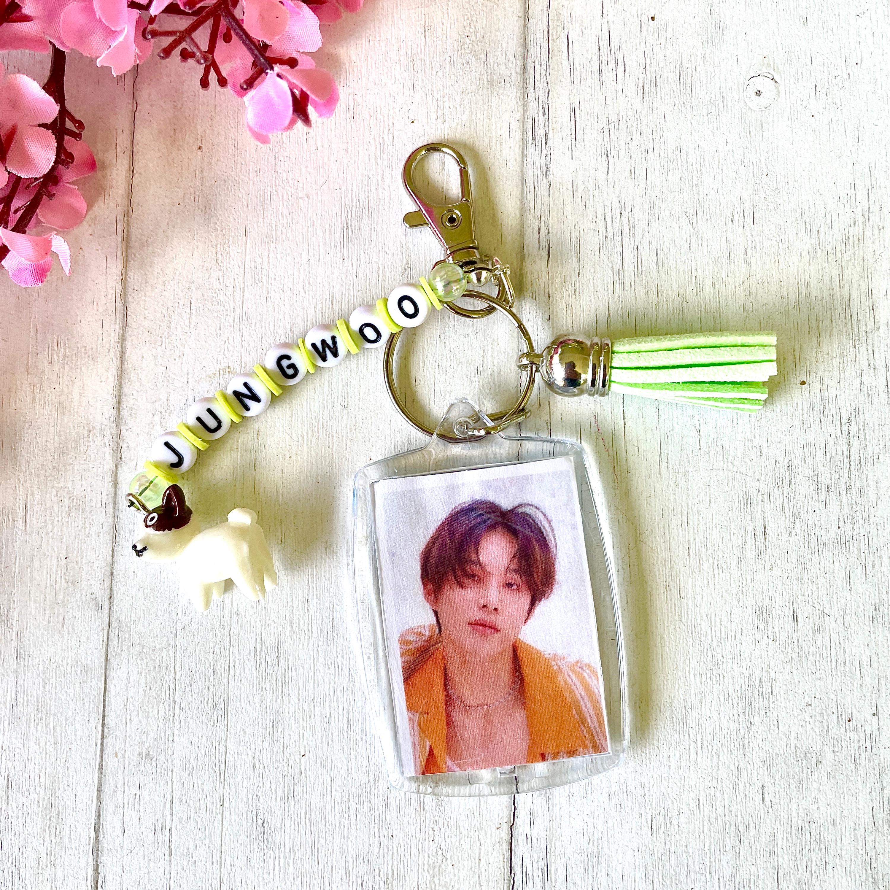 NCT 127 JUNGWOO Photo Keychain Kpop Concert Present Gift Purse