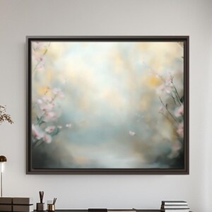 Cherry Blossom Canvas Print: Japanese Floral Wall Art