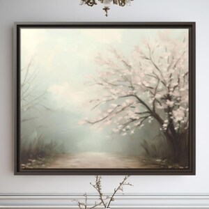 Cherry Blossom Canvas Print: Framed Japanese Nature Art