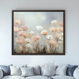 Botanical Canvas Print: Floral Wall Art, Modern Home Decor