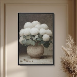 White Floral Art Wall Decor Rustic Style Cottage Core Farmhouse Design Home Accent Room Decoration Bathroom Wall Kitchen Art French Country