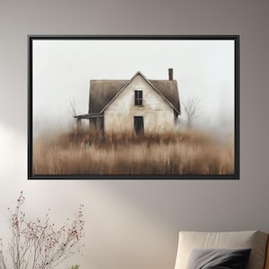 Vintage Barn Canvas Print: Rustic Farmhouse Wall Art