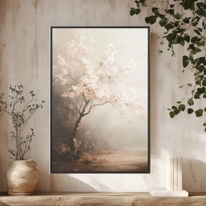 Cherry Blossom Wall Art Canvas Home Decor Bedroom Print Japanese Style Room Accent Blossom Canvas Framed Print Oriental Art Lover Gift