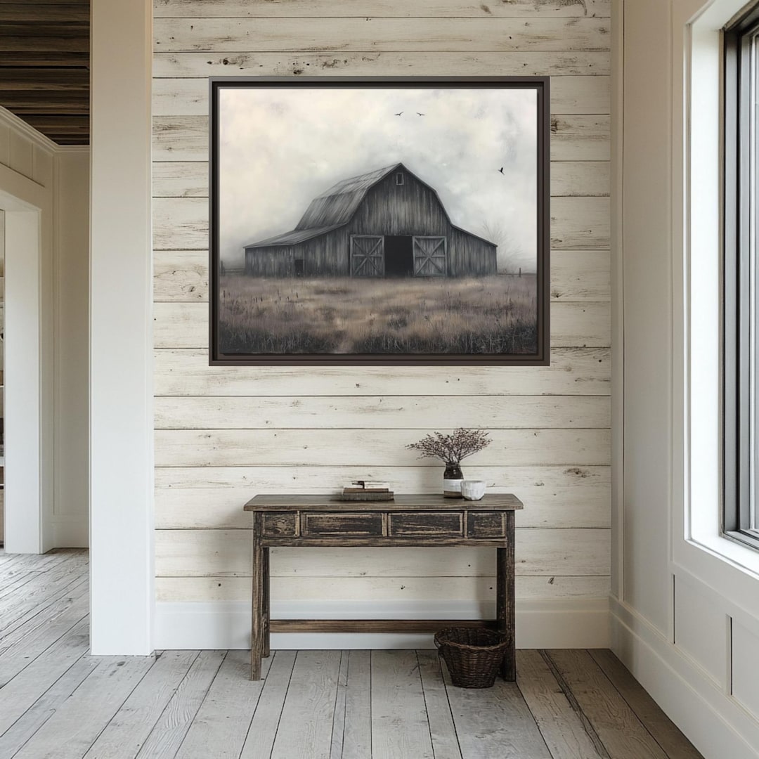 Farmhouse Barn Canvas Print: Vintage Rustic Country Wall Art - Etsy