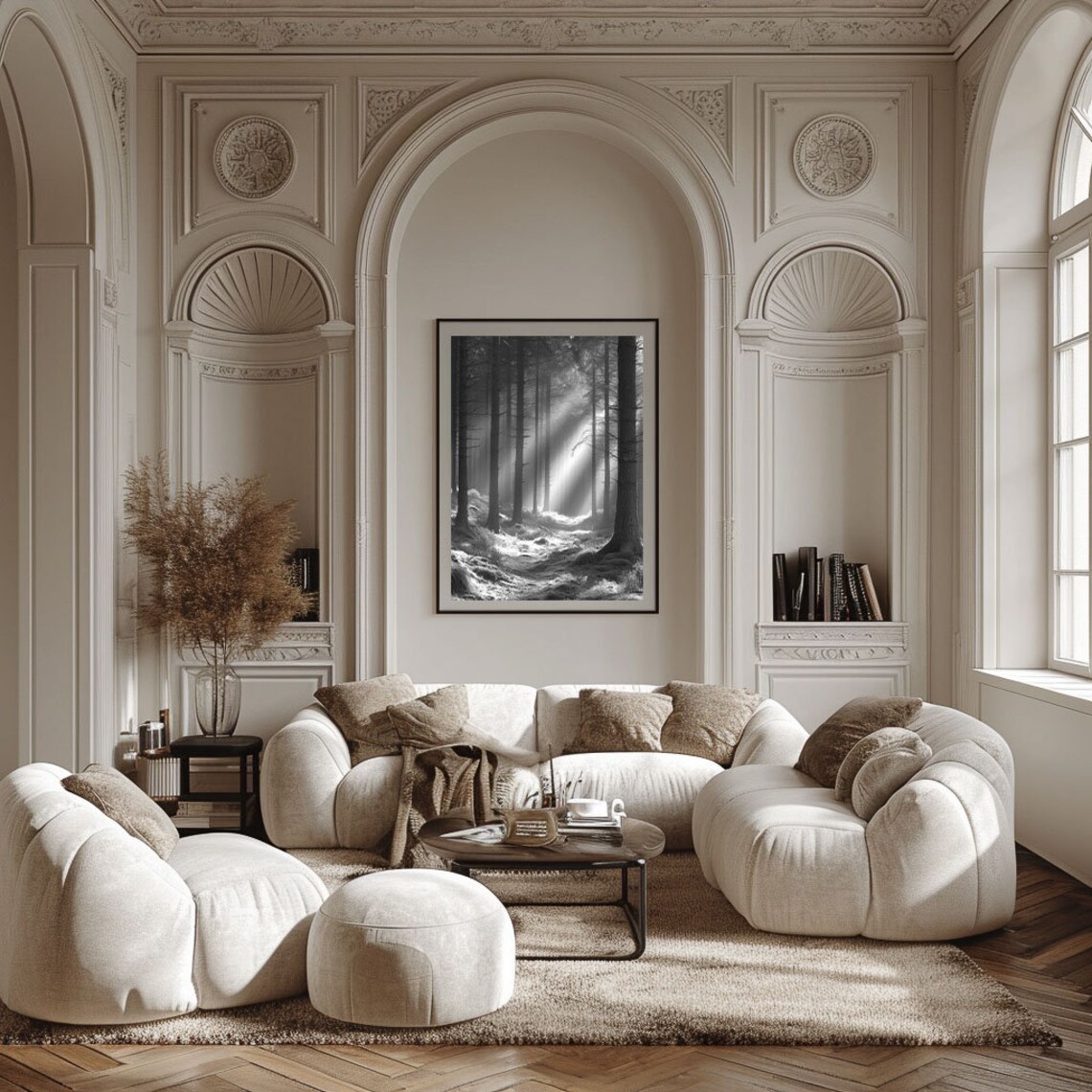 Black and White Landscape Wall Décor Black and White Print Black and