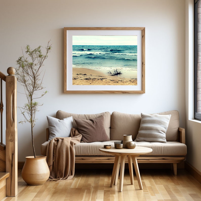 Lake Print Coastal Wall Décor Neutral Print Lake Print Lake Printable