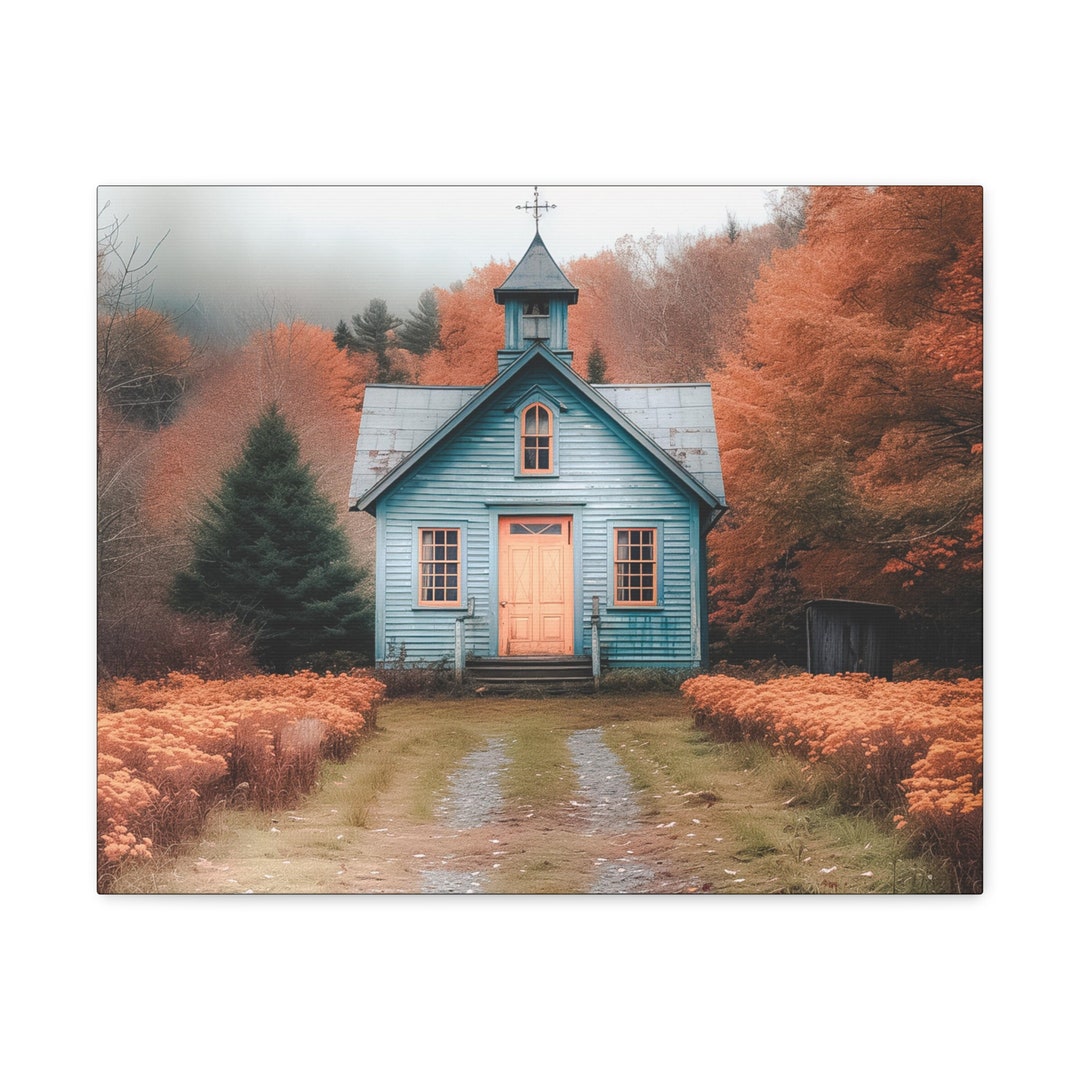 School House Print Old School House Wall Decor School House Printable ...