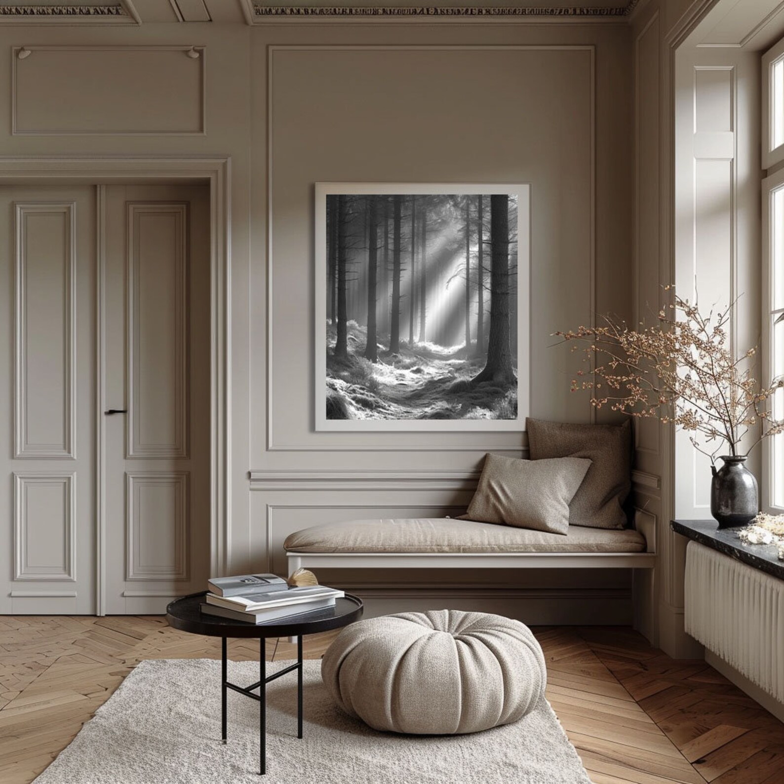 Black and White Landscape Wall Décor Black and White Print Black and