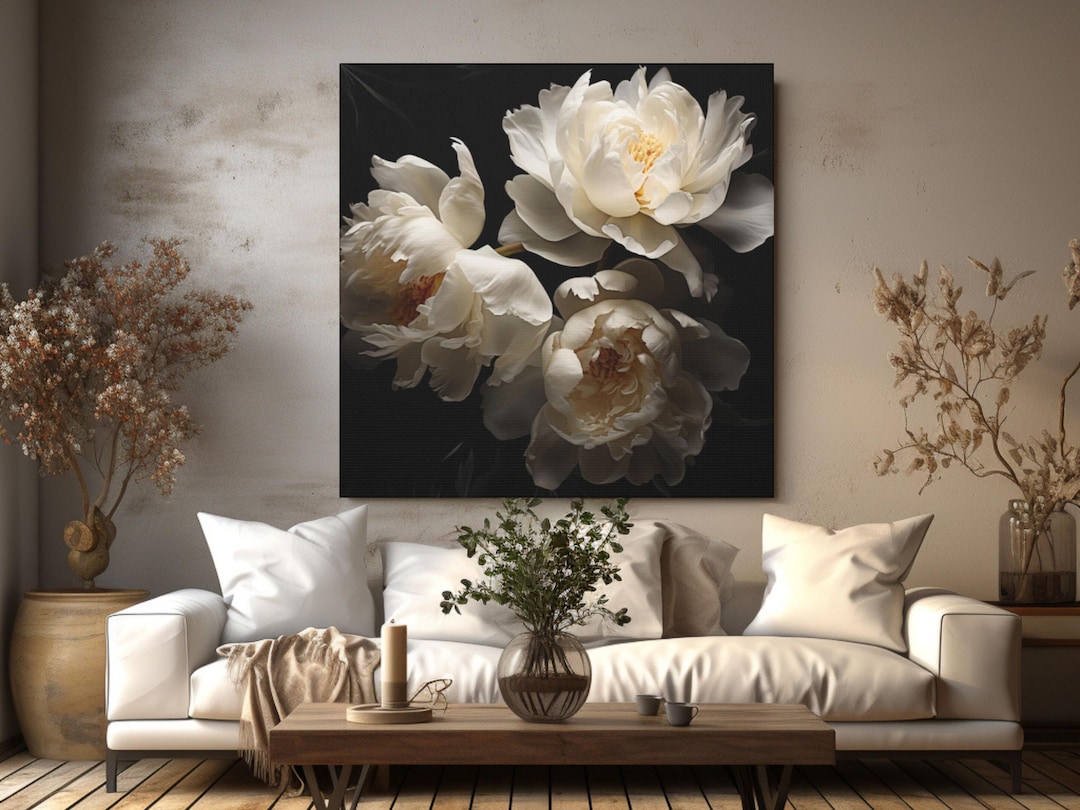 Peonies Flower Wall Art Botanical Photography Flower Printable Wall Art ...