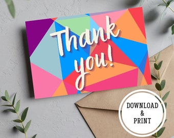 Digital 'Thank You'Card Various Occasions Instant Download / Prıntable Digital Thank You Card /Greeting Card / Business Thank You Card/Cards