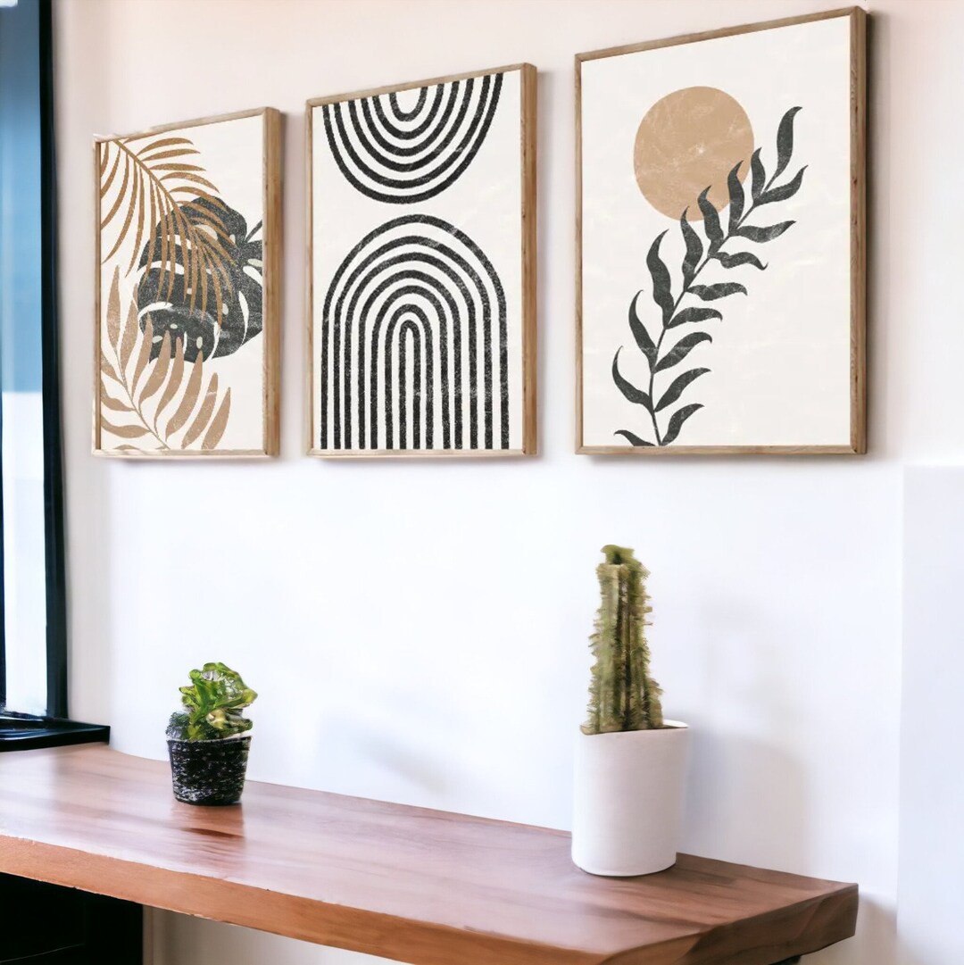 Minimalist Wall Art Gallery Set of 3 Prints Unframed Print - Etsy