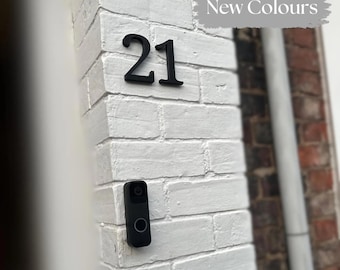 Premium Stick-On House Numbers – Easy Install, Durable & Stylish Address Display | Wall Number | House Number | Multiple Colours | Stick-On