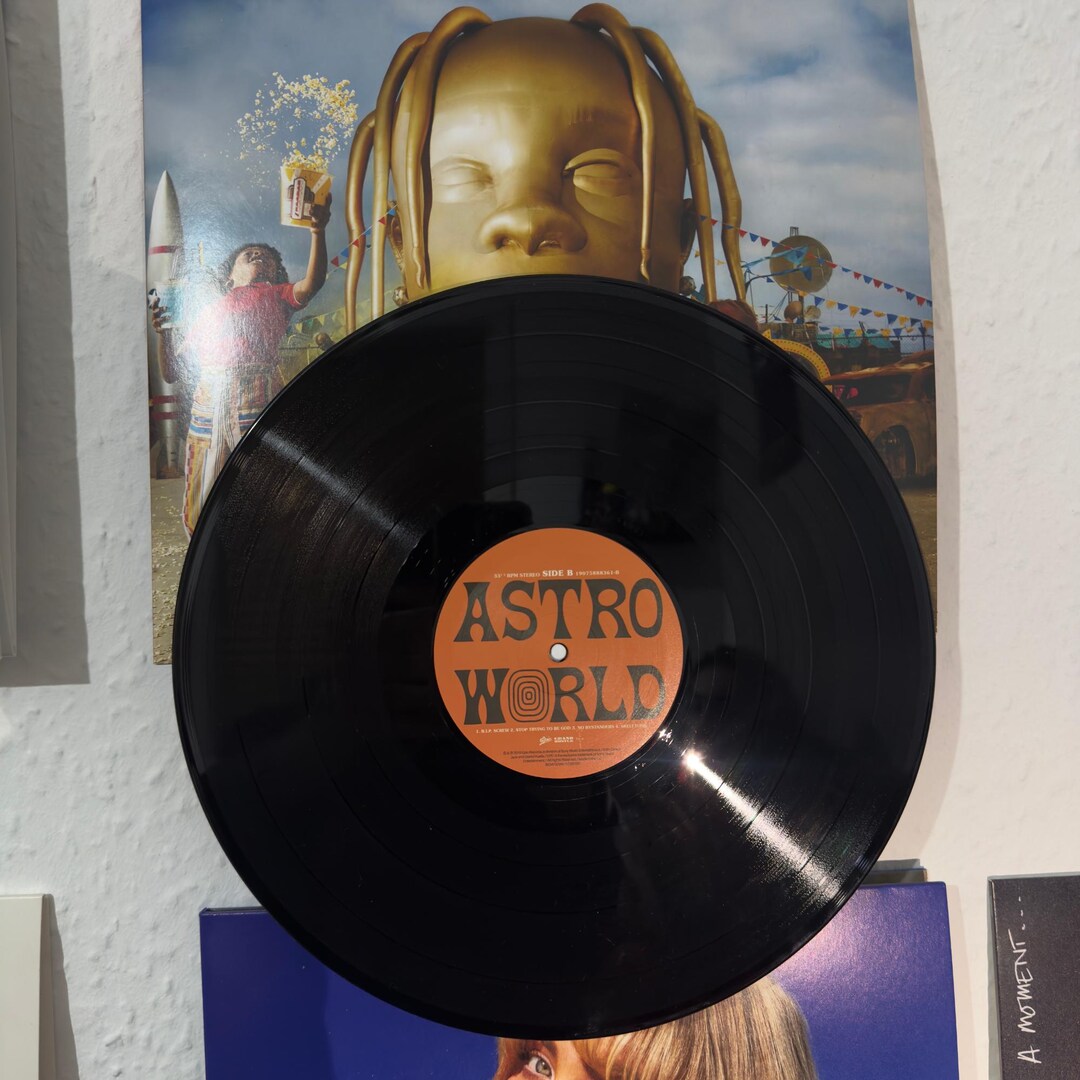 Wall Mounted Vinyl Record Holder, LP Wall Shelf, Album Cover Display ...
