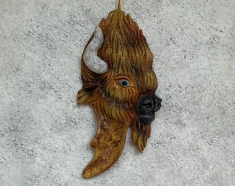 Buffalo Window Ornament Sculpture Handmade Southern Wildlife Art WildWallCritters