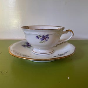 Vintage Demitasse Cup and Saucer, Bavaria Germany