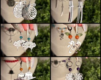 Anime Inspired Earrings: Pirate Hunter GumGum Sword Style Ace Chopper Jewelry Fashion Handmade