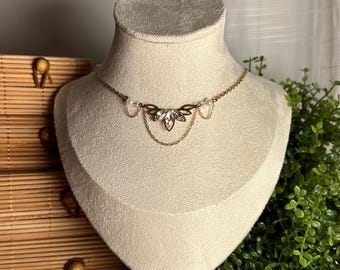 Elara: Stainless Steel Necklace, Handmade, Golden Dainty Elegant
