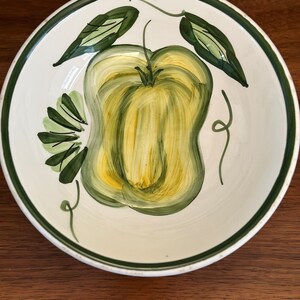 Zrike of Italy Hand Painted Bowl 8” Bell Pepper