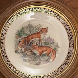 Lenox by Boehm Woodland Wildlife Red Foxes 1974