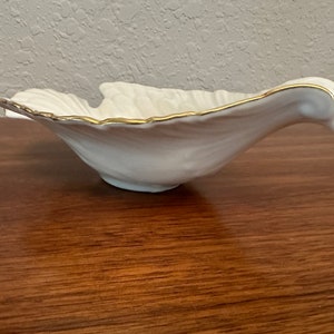 Lenox Ivory Dove Candy Dish with 24KT Gold Trim